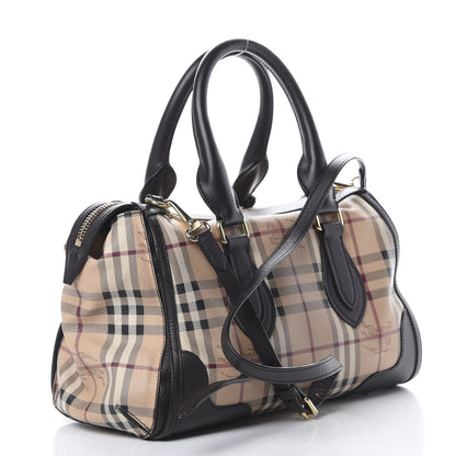 Burberry Haymarket Check Small Gladstone Chocolate 2 of 15