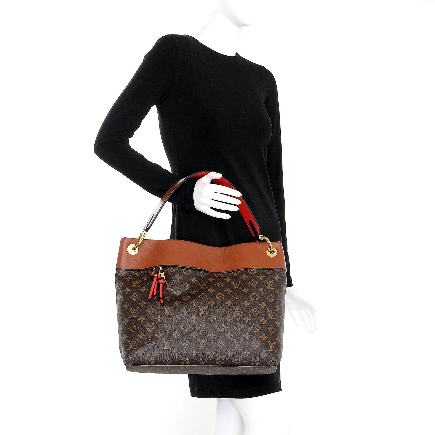 Louis Vuitton Monogram Tuileries Hobo Caramel 2 of 8