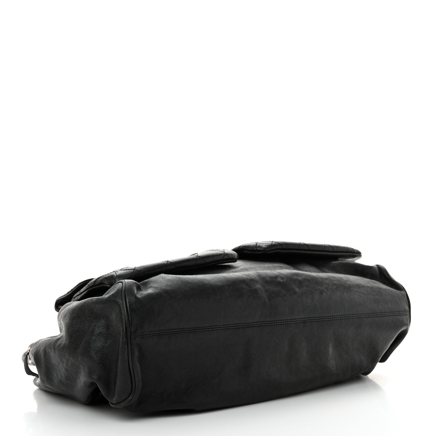 Chanel Glazed Caviar Reissue Double Pocket In The City Tote Black 4 of 13
