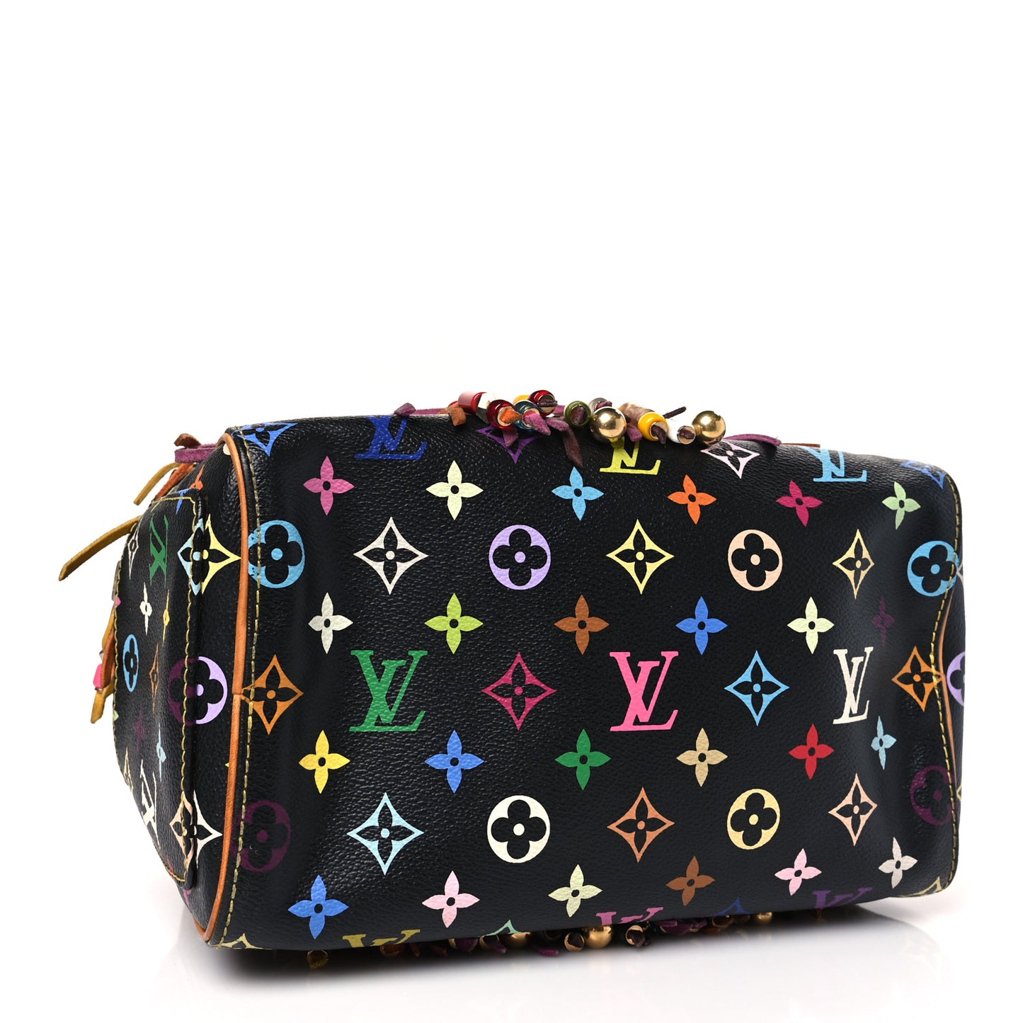Monogram Multicolor Fringe Speedy 25 Black
