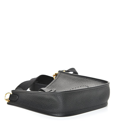 Hermes Taurillon Clemence Evelyne TPM Black 3 of 10