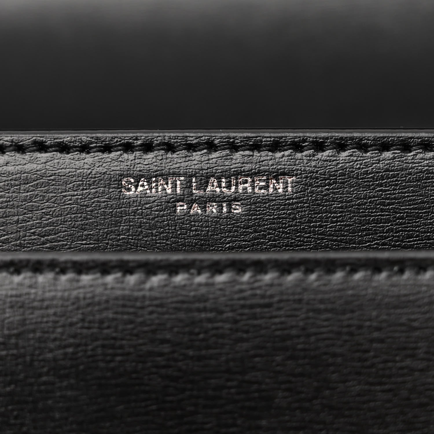 Saint Laurent Calfskin Medium Monogram Monochrome Sunset Black 7 of 13
