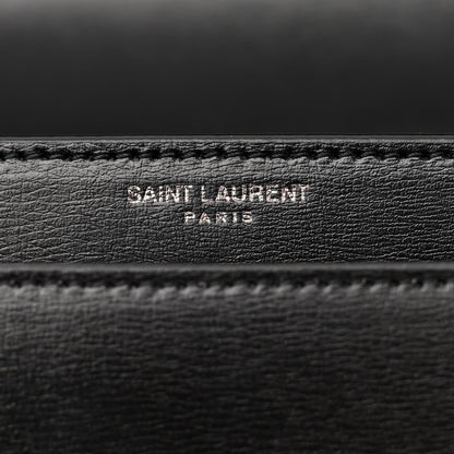 Saint Laurent Calfskin Medium Monogram Monochrome Sunset Black 7 of 13
