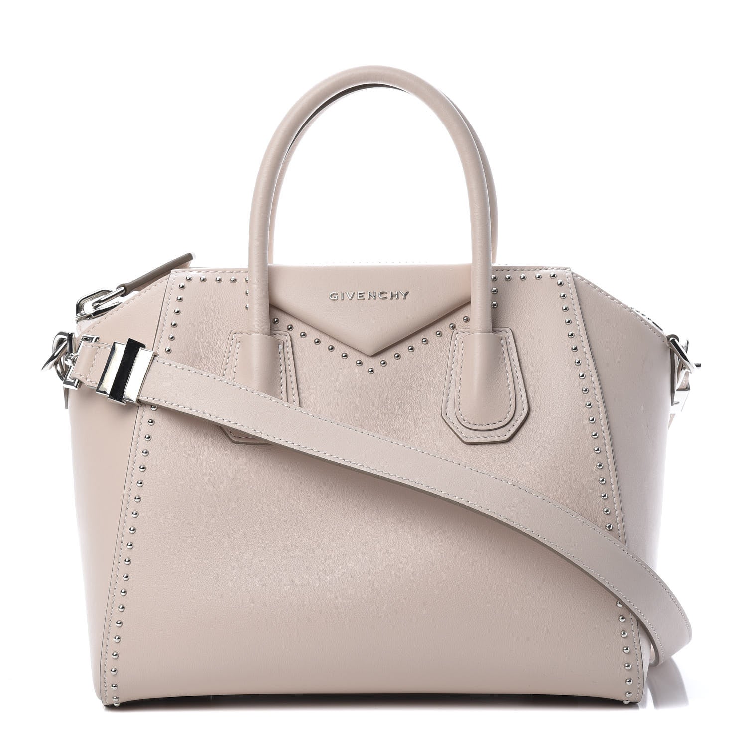 Givenchy Calfskin Small Studded Antigona Nude 1 of 11
