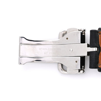 Hermes Swift 46mm Deployment Buckle Apple Watch Single Tour Band Black 3 of 4