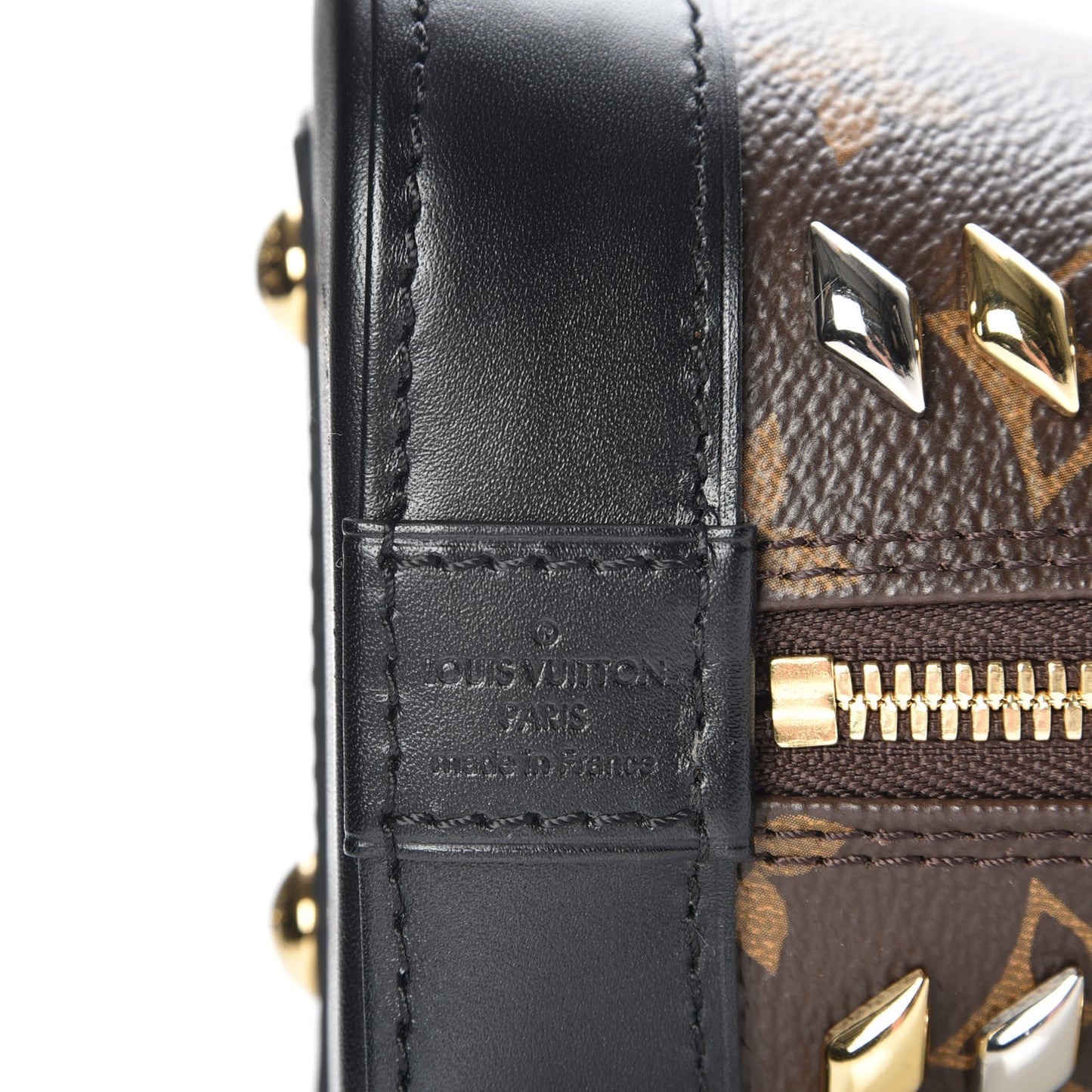Monogram Macassar Studded Alma BB