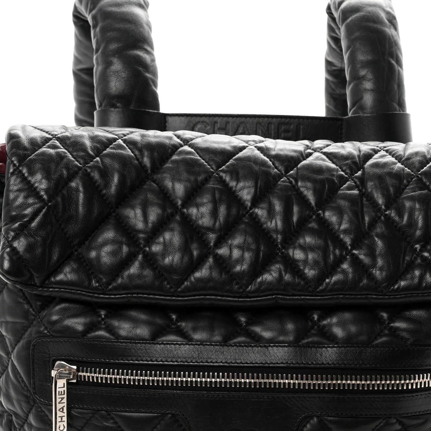 Lambskin Quilted Coco Cocoon Backpack Black