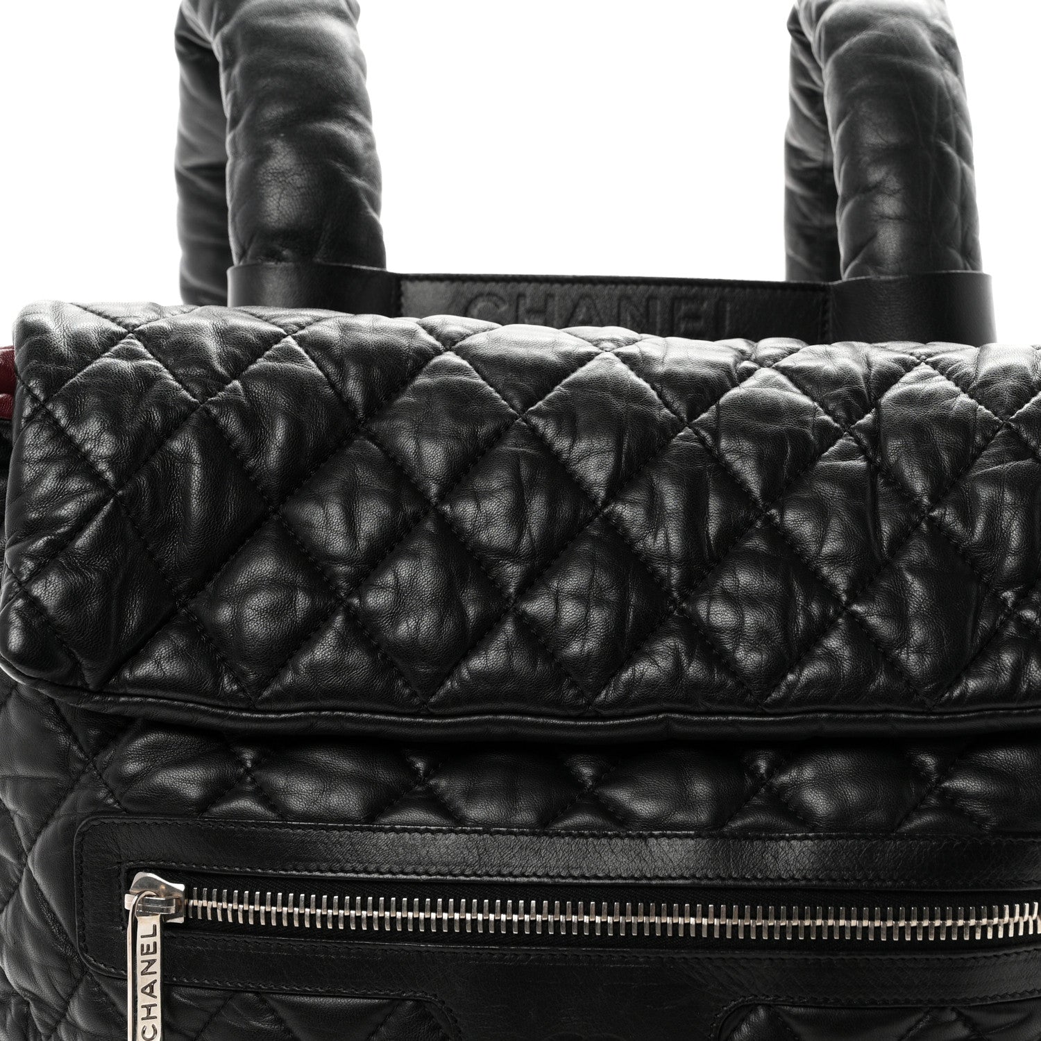 Chanel Lambskin Quilted Coco Cocoon Backpack Black 8 of 10