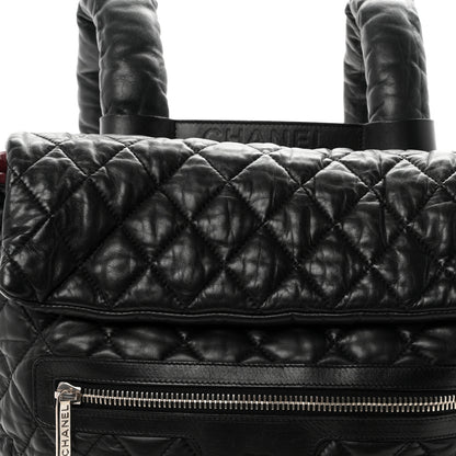 Chanel Lambskin Quilted Coco Cocoon Backpack Black 8 of 10