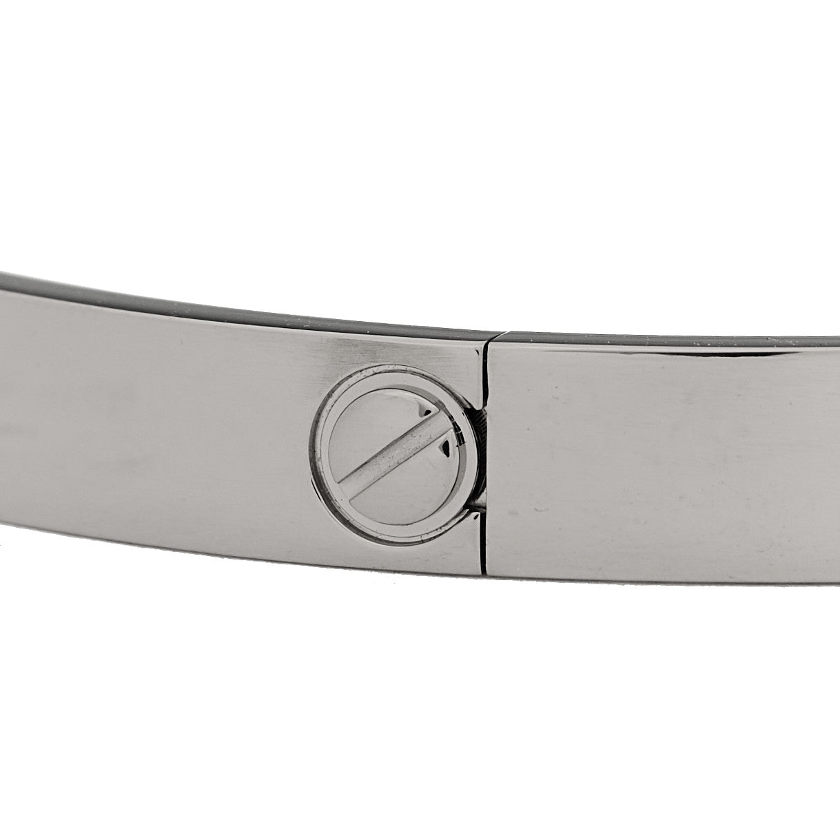 Cartier 18K White Gold LOVE Bracelet 19 7 of 9