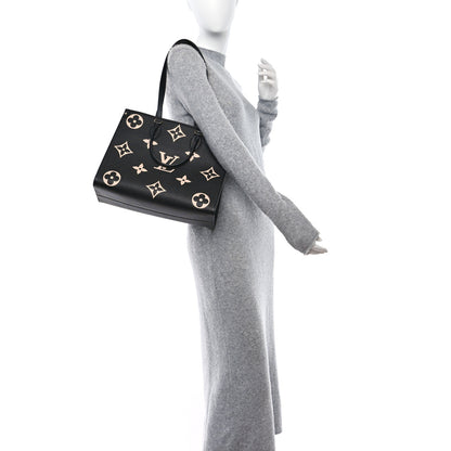 Louis Vuitton Empreinte Monogram Giant Onthego MM Black Beige 2 of 10