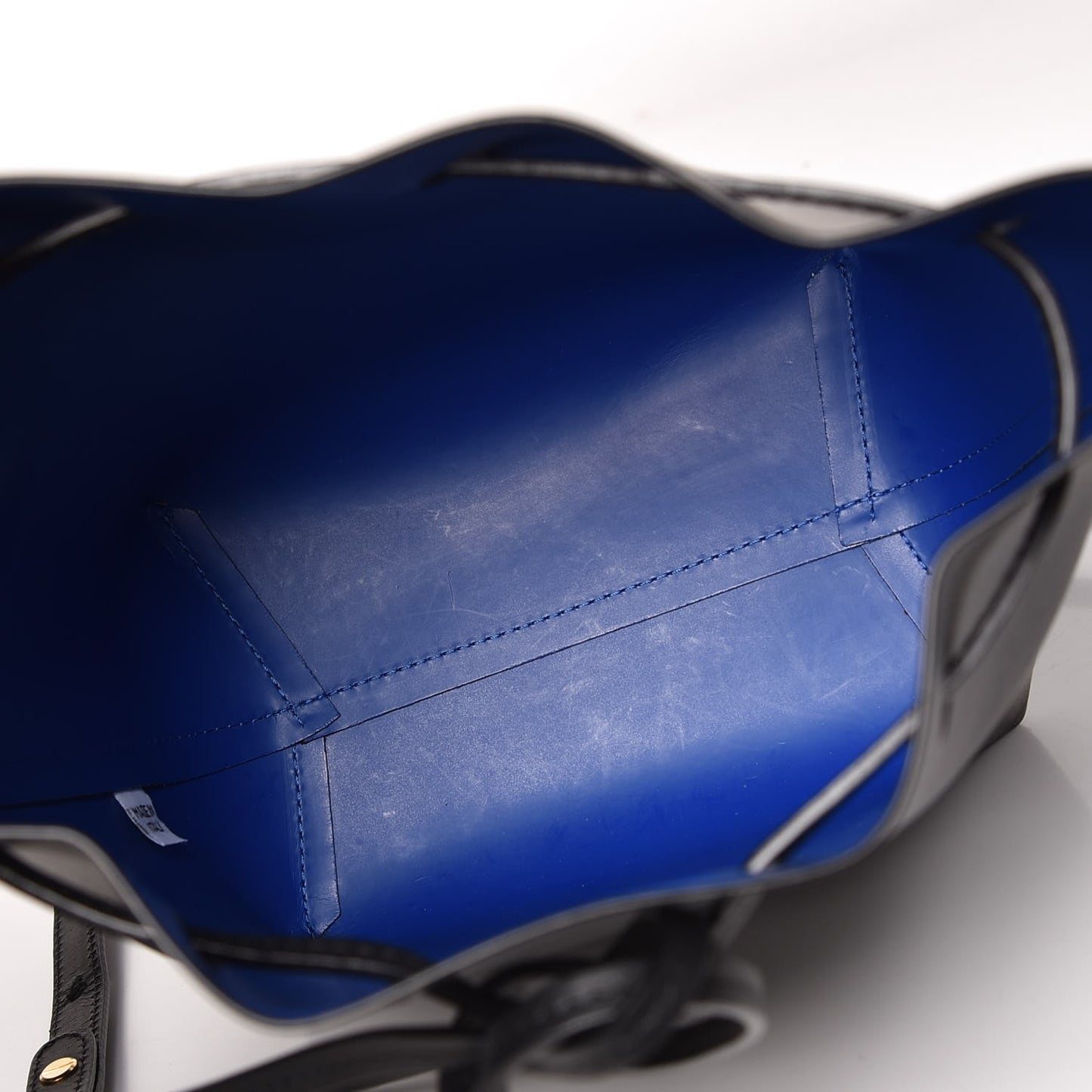 Calfskin Mini Bucket Bag Black Royal