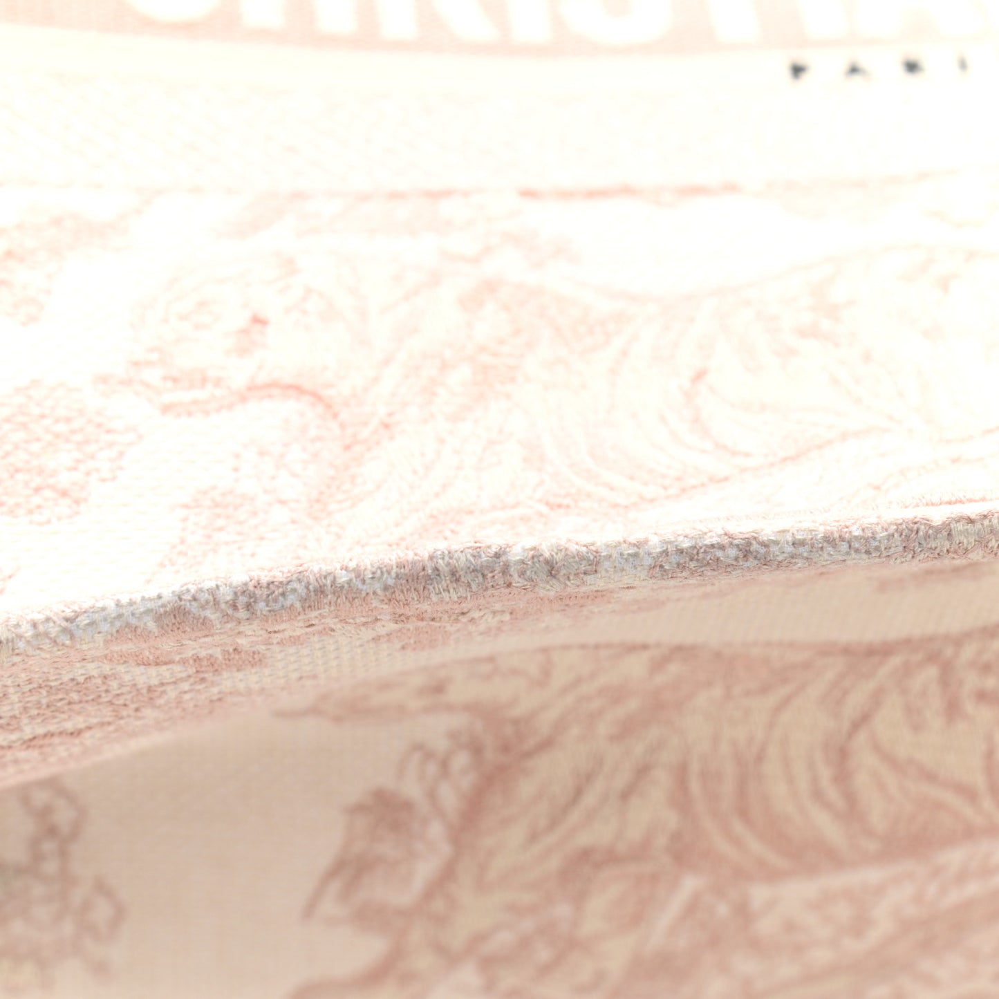 Canvas Embroidered Medium Dioriviera Toile De Jouy Book Tote Rose