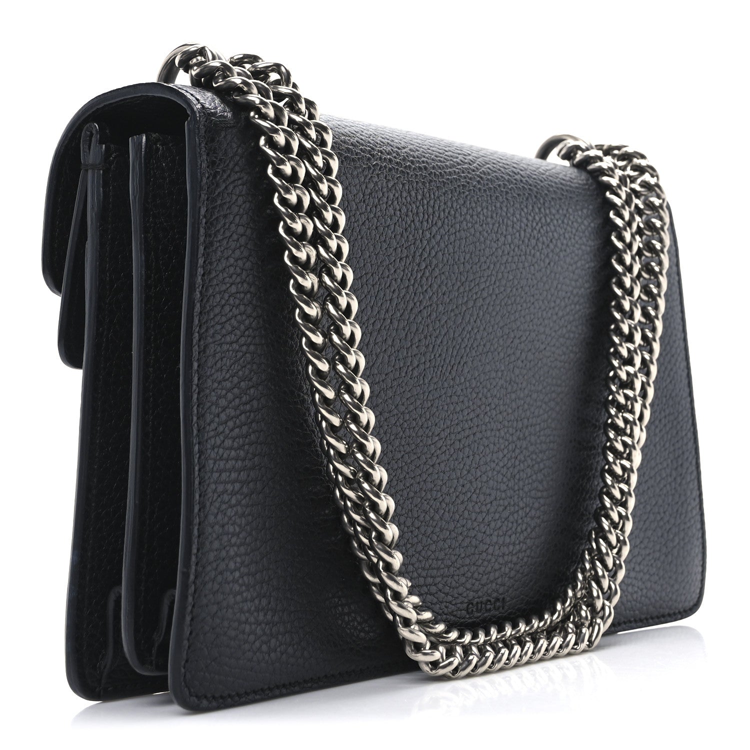 Gucci Pebbled Calfskin Small Dionysus Shoulder Bag Black 3 of 10