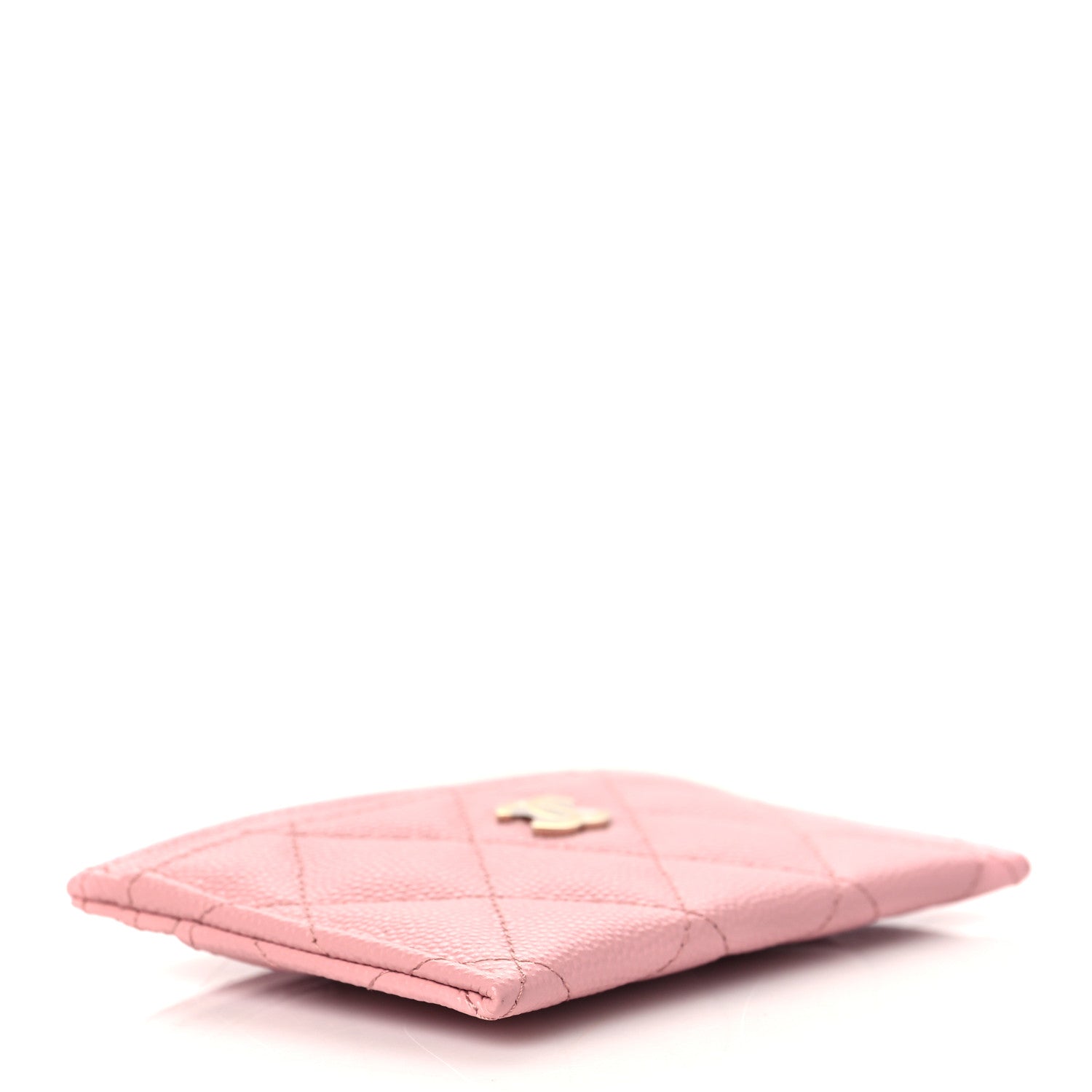 Chanel Caviar Quilted Card Holder Pink 4 of 10