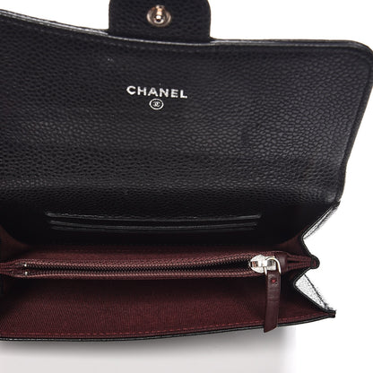Chanel Caviar Quilted Small Flap Wallet Black 5 of 8