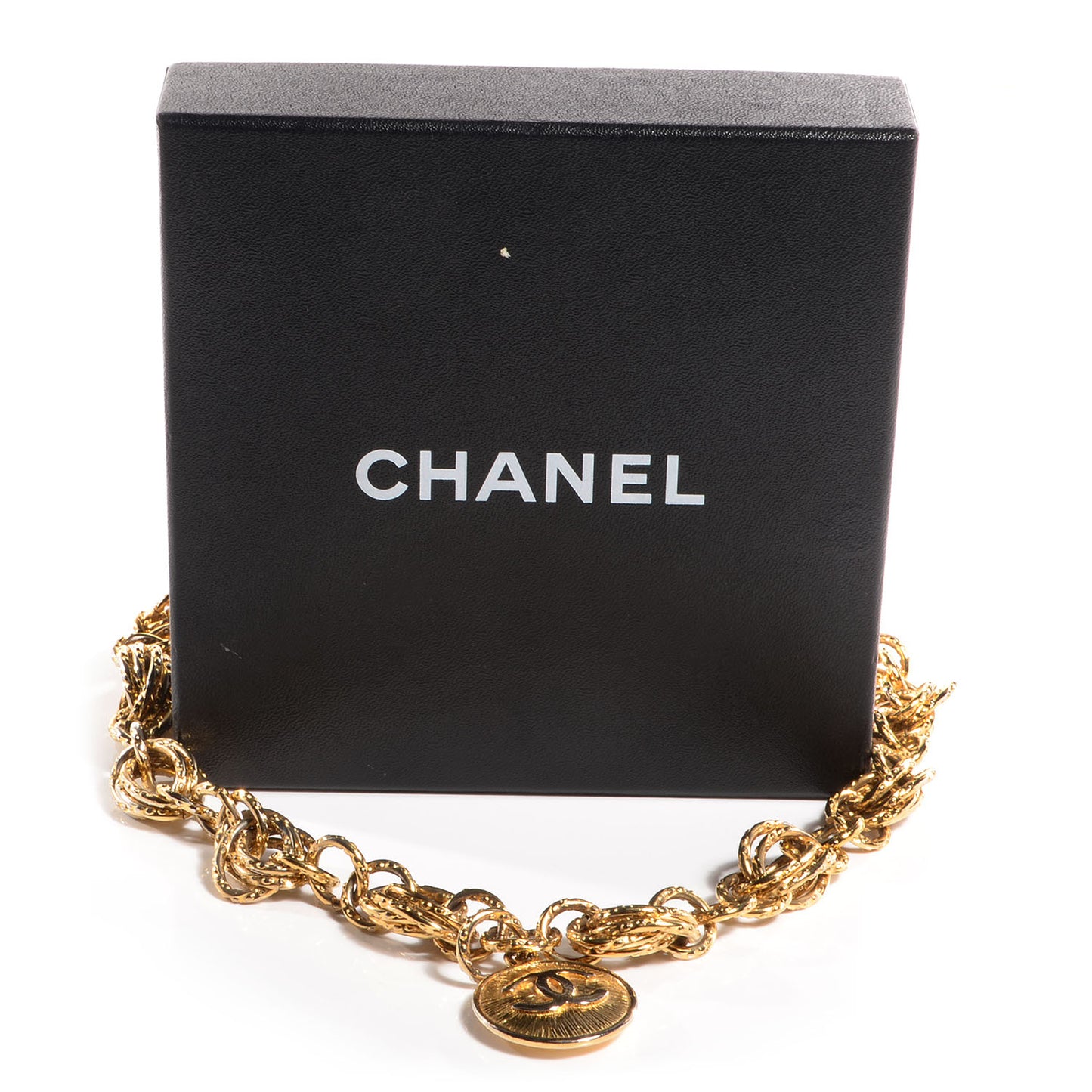 Chain Sunburst Medallion CC Belt Gold