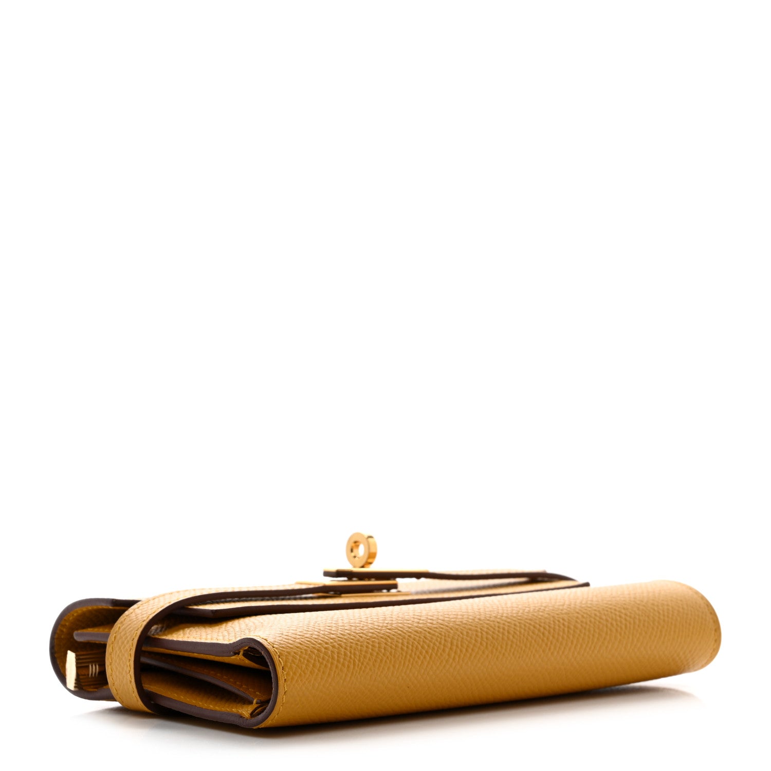 Hermes Epsom Medium Kelly Wallet Jaune Ambre 4 of 8