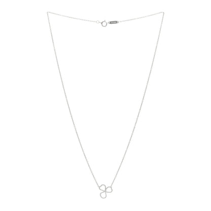 Tiffany Platinum Diamond Mini Paper Flowers Pendant Necklace 2 of 3