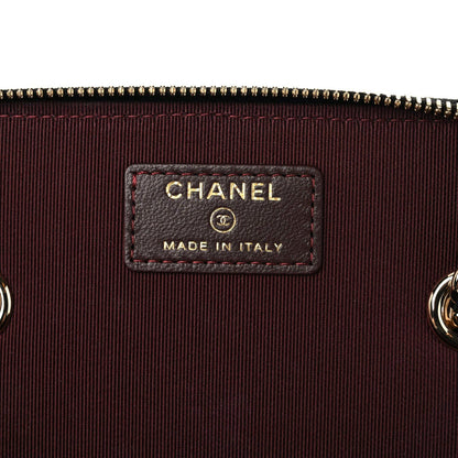 Chanel Lambskin Quilted Small Vanity Case With Chain Black 6 of 9
