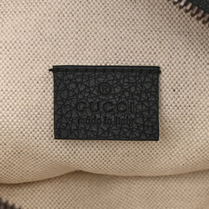 Gucci Grained Calfskin Logo Belt Bag Black 6 of 10