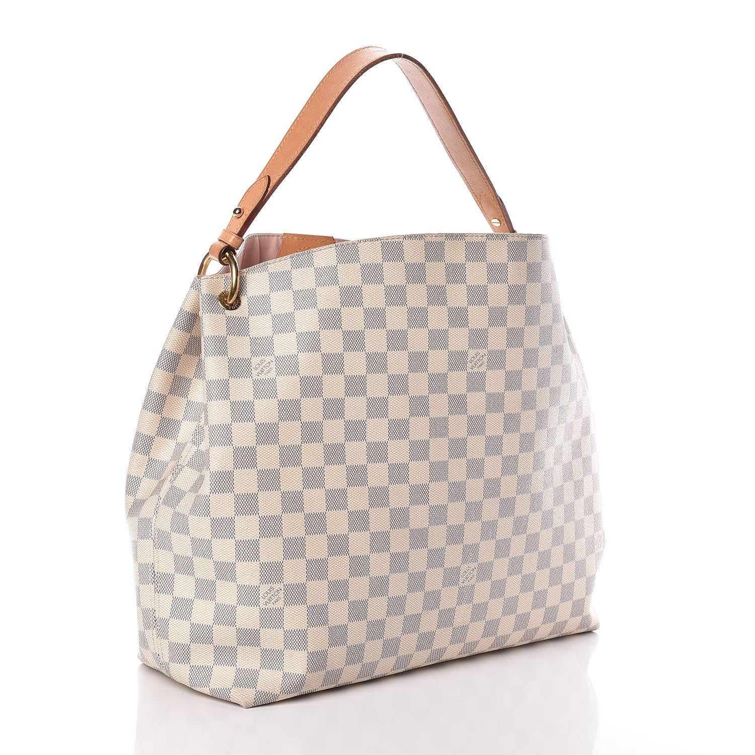 Louis Vuitton Damier Azur Graceful MM Rose Ballerine 3 of 11