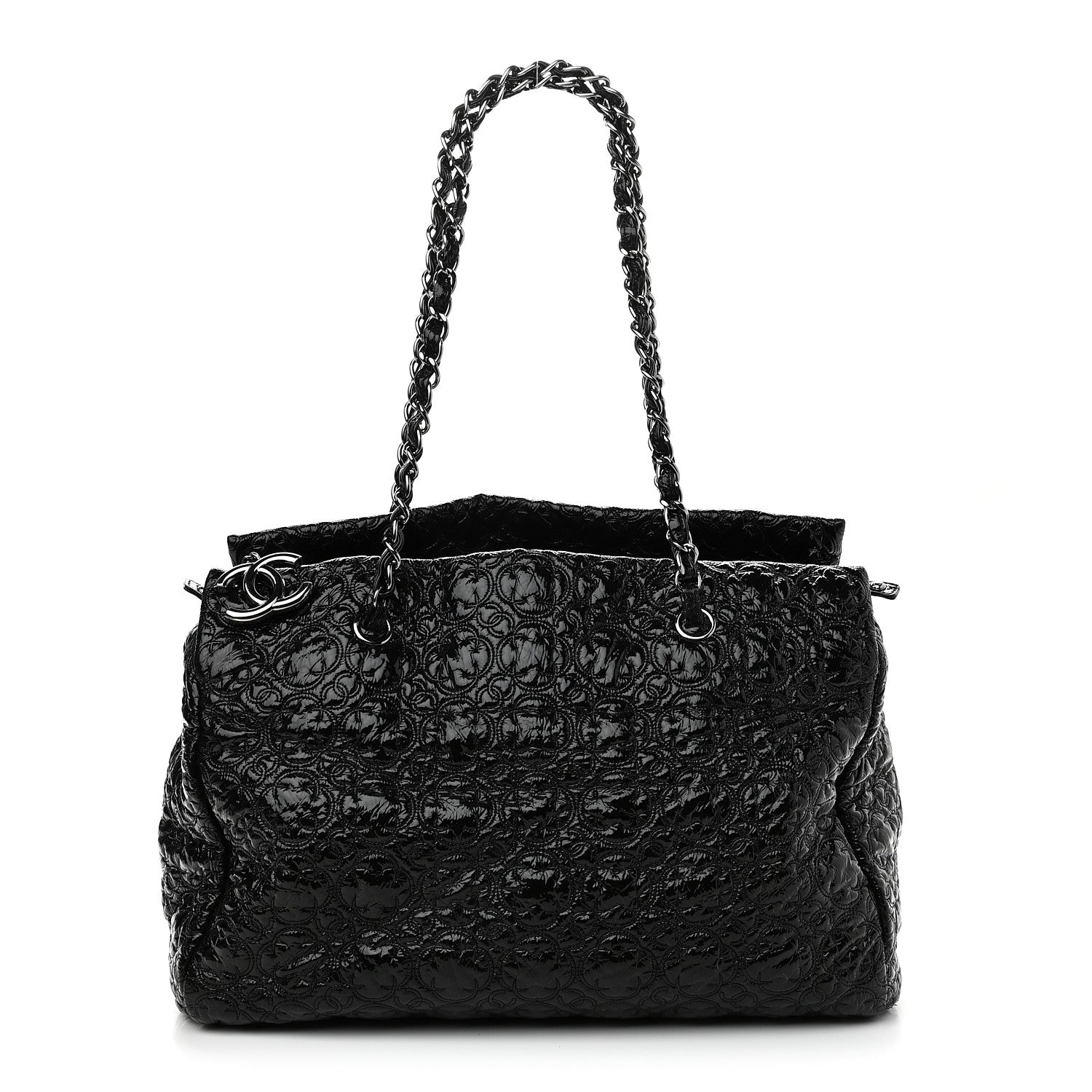Chanel Vinyl Rock in Moscow Tote Black 1 of 9