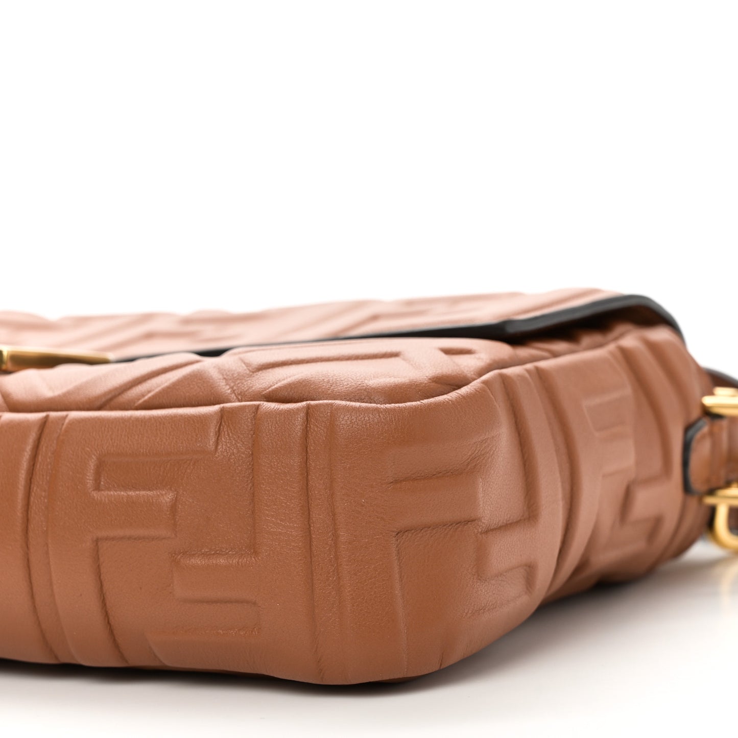 Nappa FF 1974 Embossed Baguette Brandy