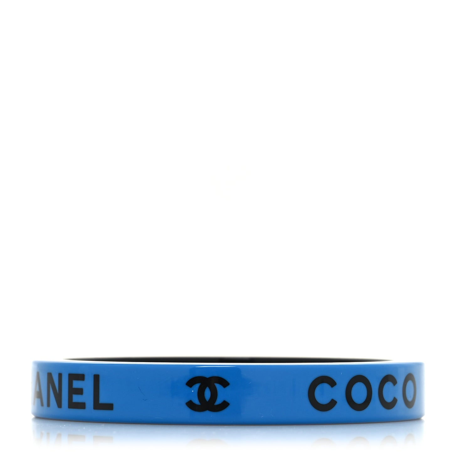 Resin Logo Bangle Bracelet Blue Black