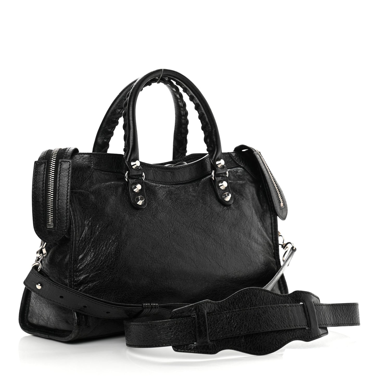 Agneau Classic Silver Hardware S City Black