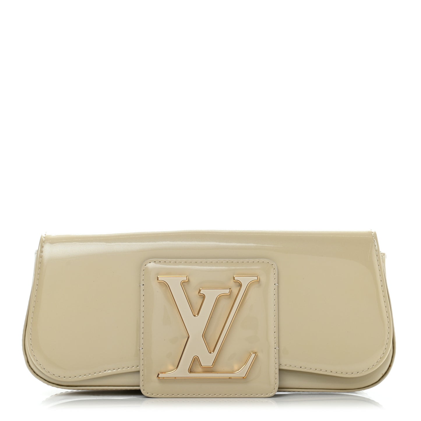 Patent Sobe Clutch Blanc Corail