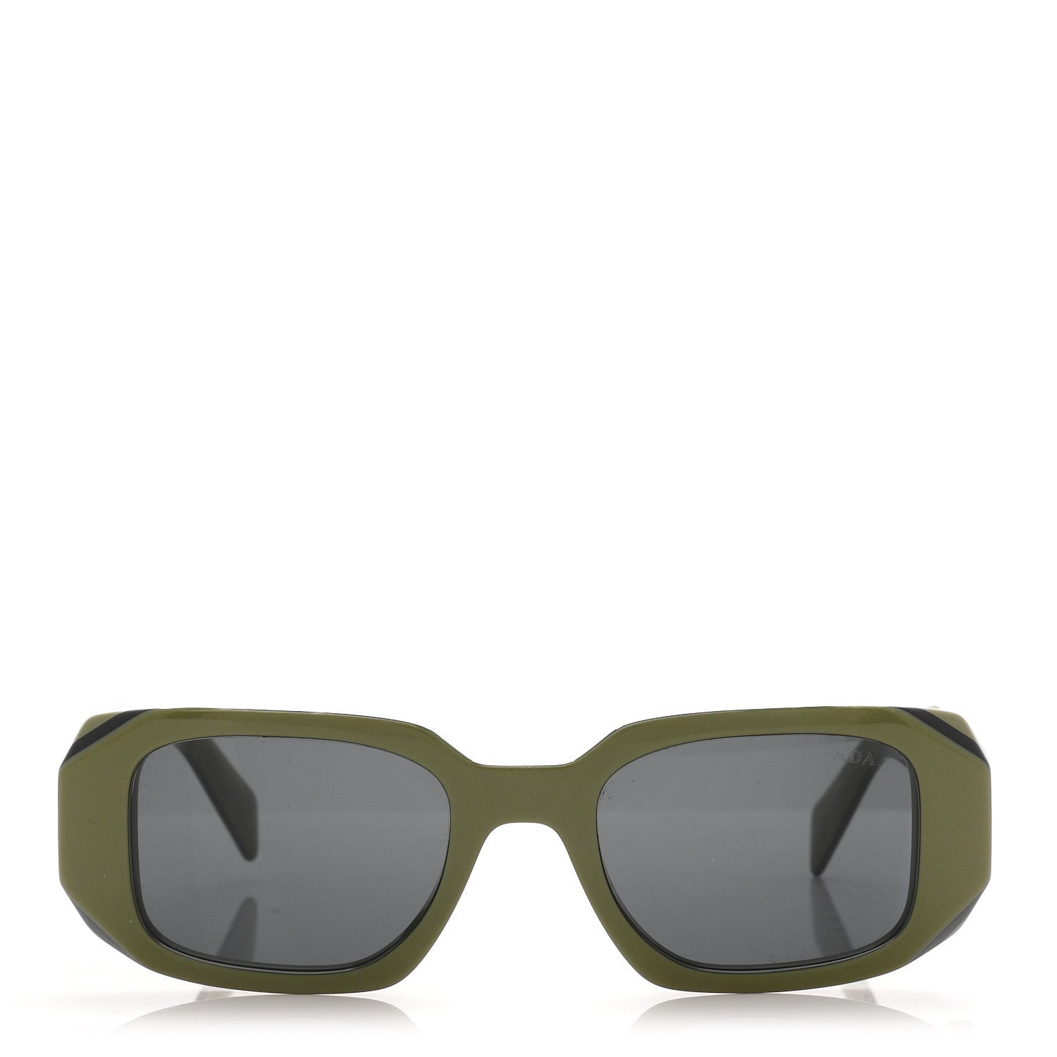 Prada Acetate Symbole Sunglasses SPR 17W Green 2 of 8