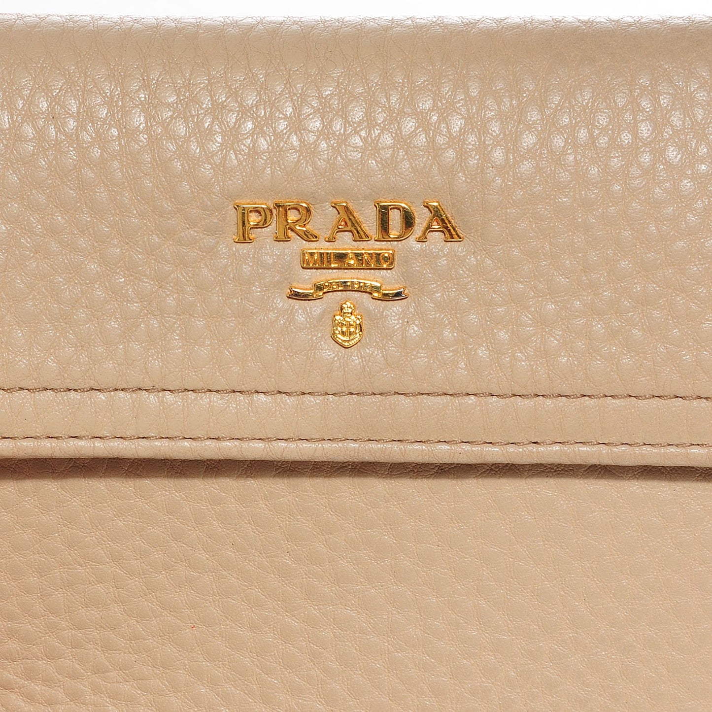 Vitello Daino Compact Wallet Sabbia