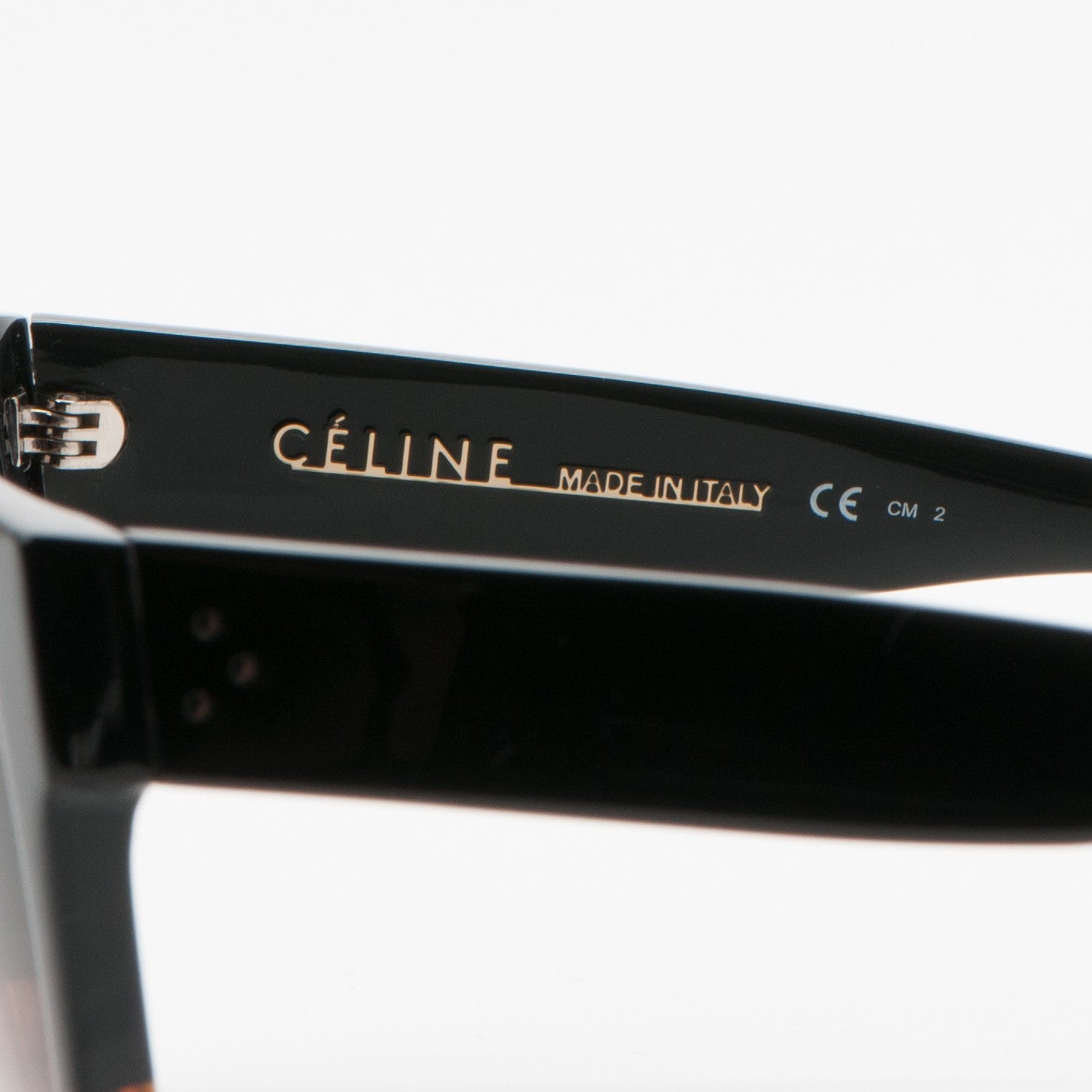 Celine Shadow Sunglasses CL 41026/S Black Havana 4 of 6
