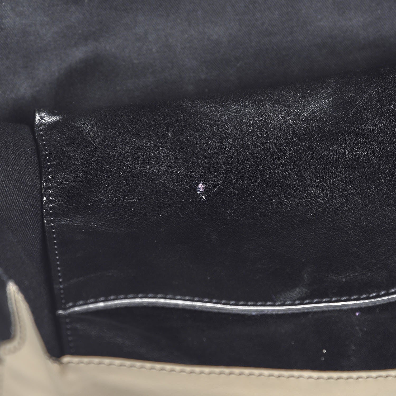 Chloe Grained Calfskin Lizard Embossed Mini Alison East West Tote Black White 10 of 15