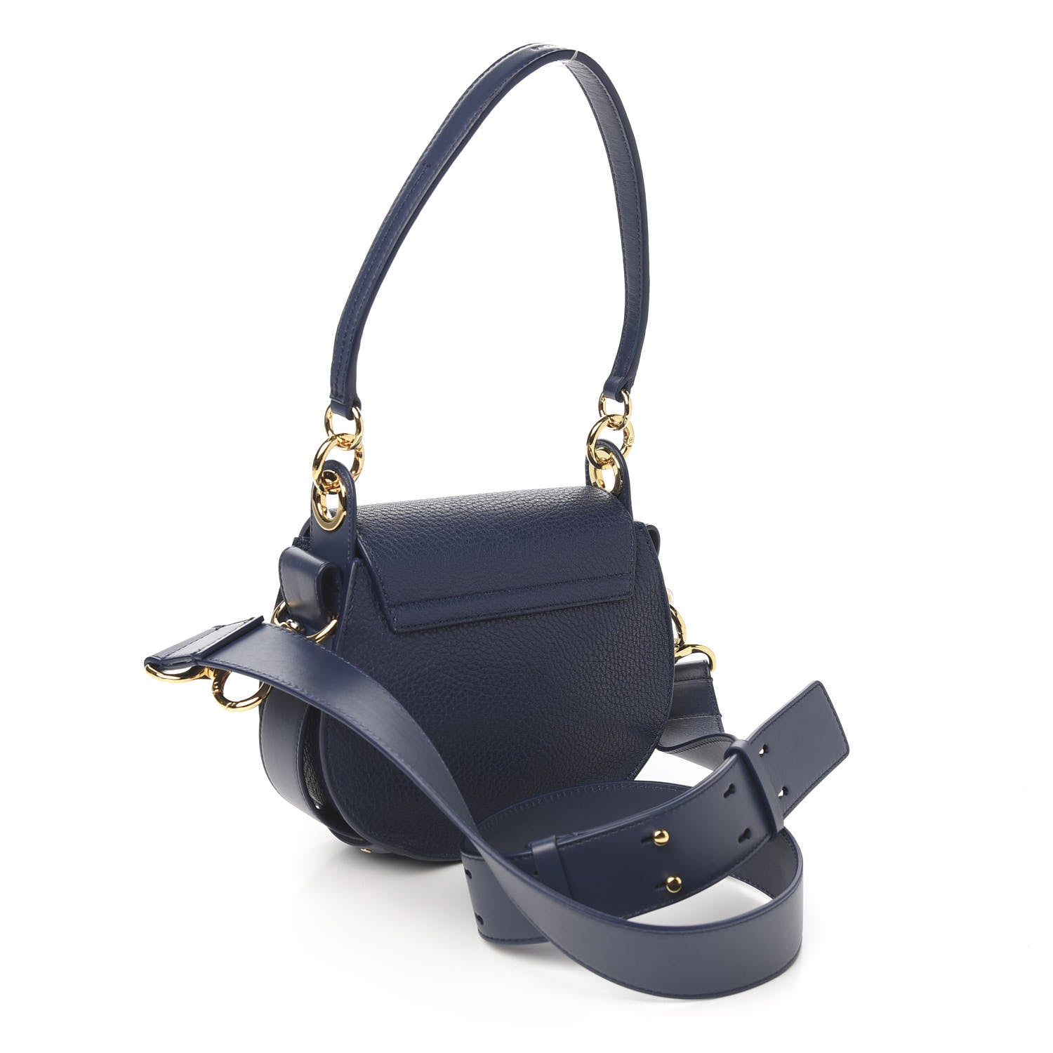 Chloe Calfskin Small Tess Bag Deep Ocean Blue 2 of 8
