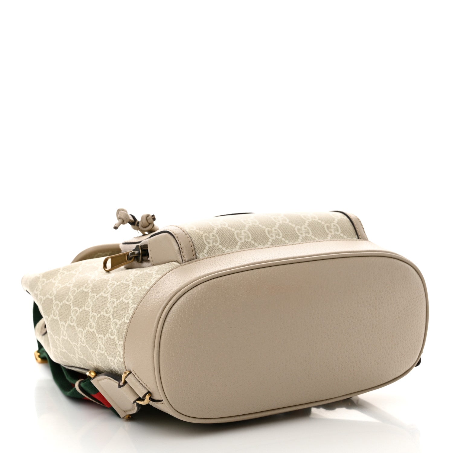 Gucci GG Supreme Monogram Azalea Calfskin Retro Interlocking G Buckle Backpack Beige Mystic White 3 of 11