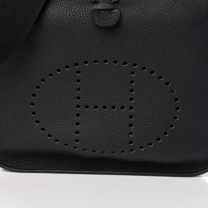 Hermes Taurillon Clemence Evelyne III PM Black 8 of 11