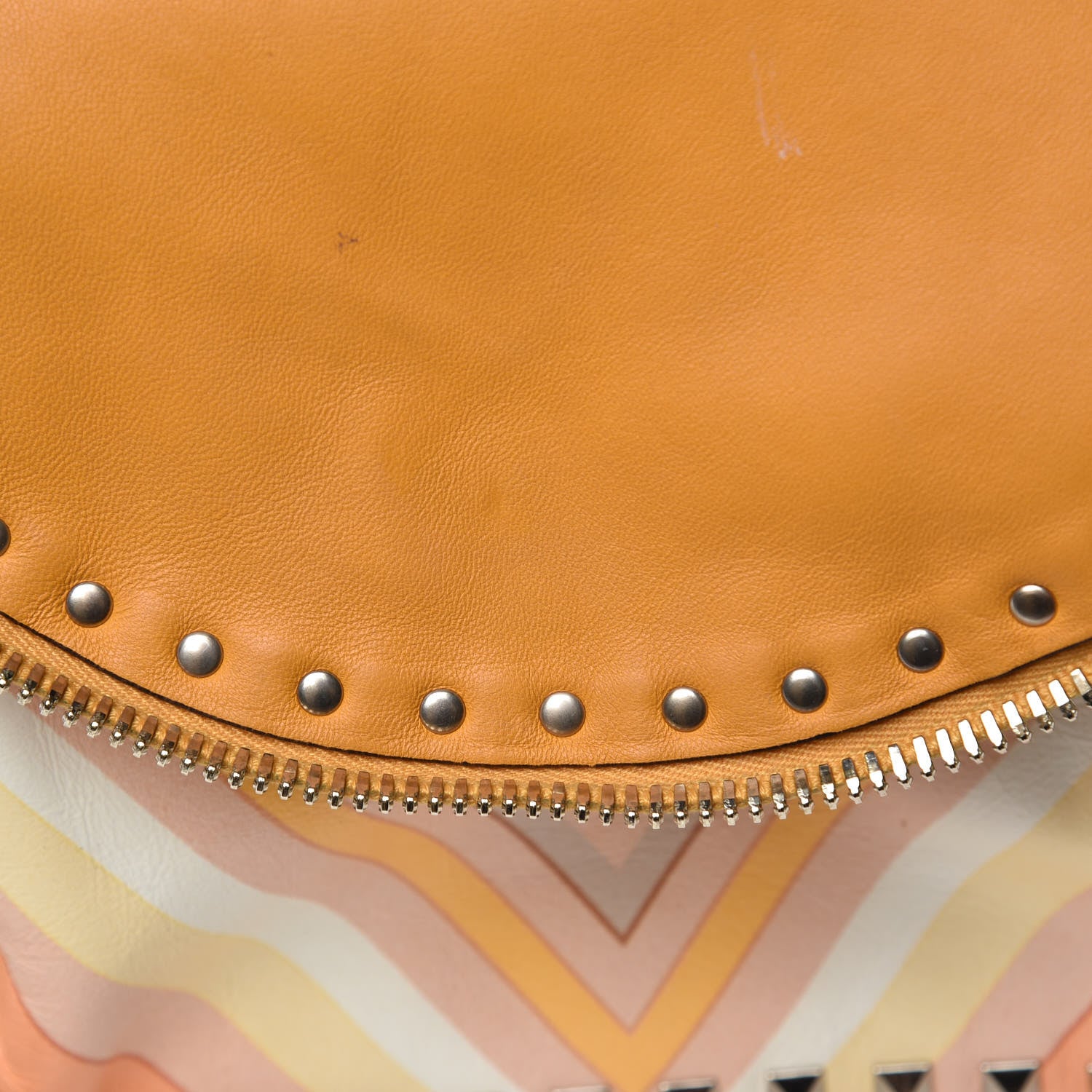 Valentino Garavani Vitello Native Couture 1975 Medium Rockstud Backpack Multicolor 7 of 9