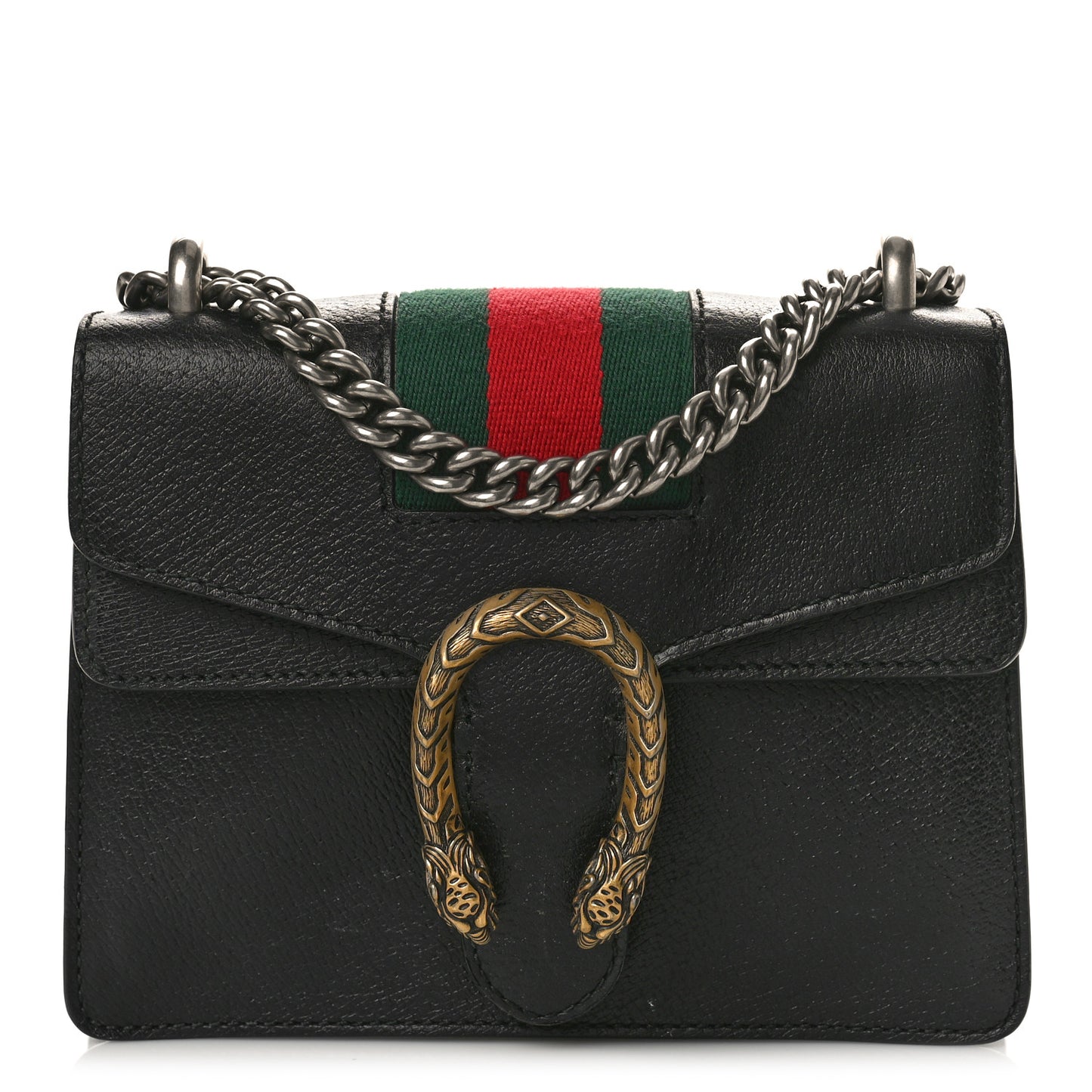 Calfskin Web Mini Dionysus Shoulder Bag Black
