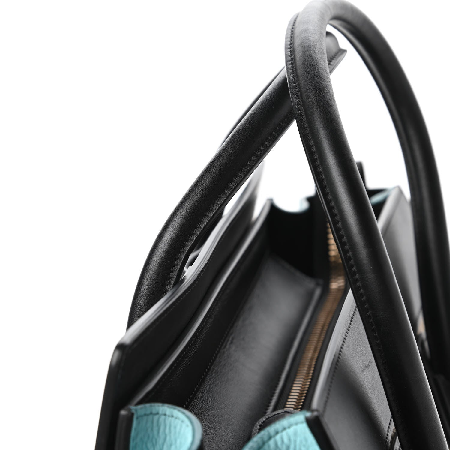 Celine Bullhide Drummed Calfskin Micro Tri-Color Luggage Antarctic 11 of 14