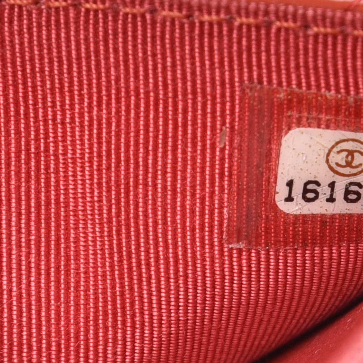 Chanel Patent Quilted Wallet On Chain WOC Coral 8 of 10