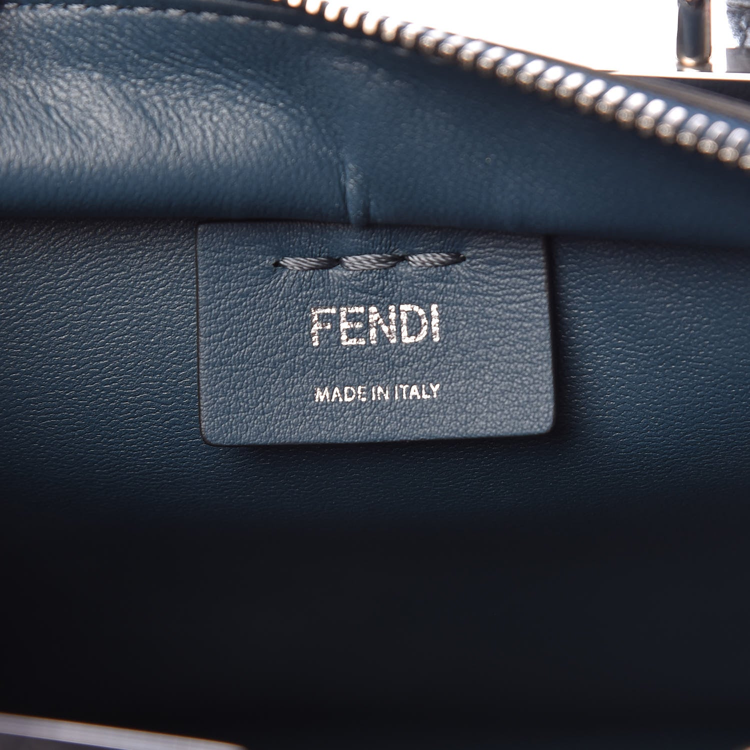Fendi Vitello Dolce Mink Fur Mini Mini 3jours Tote Blue 6 of 11