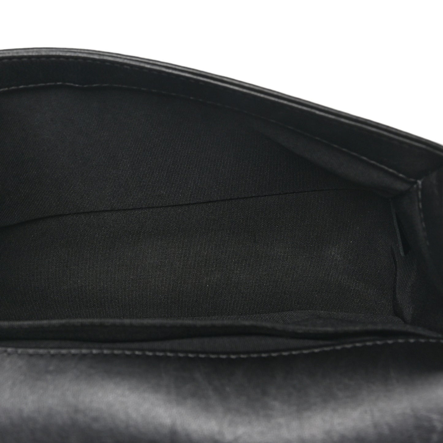 Lambskin Quilted Medium Boy Flap Black