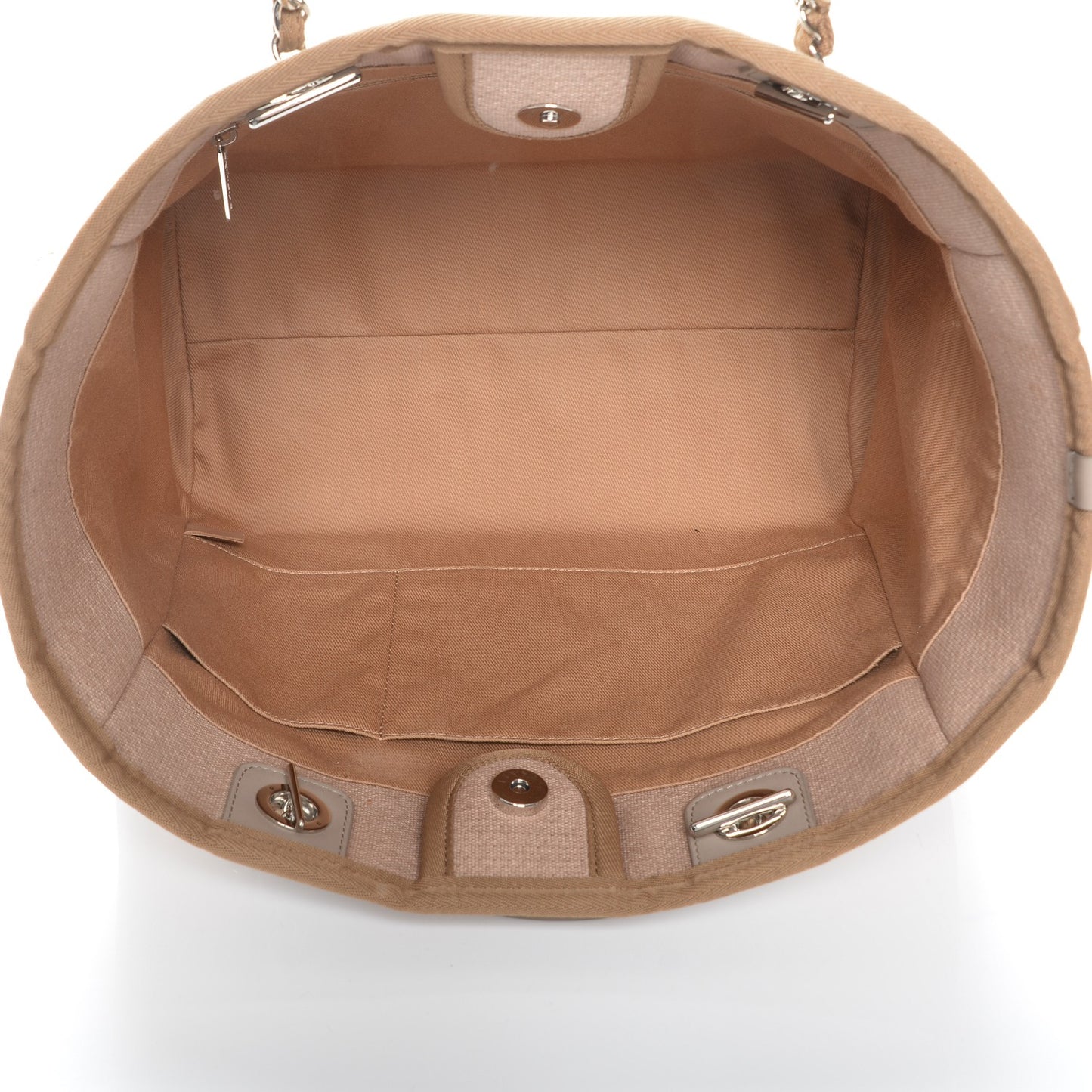 Canvas Small Deauville Tote Ecru
