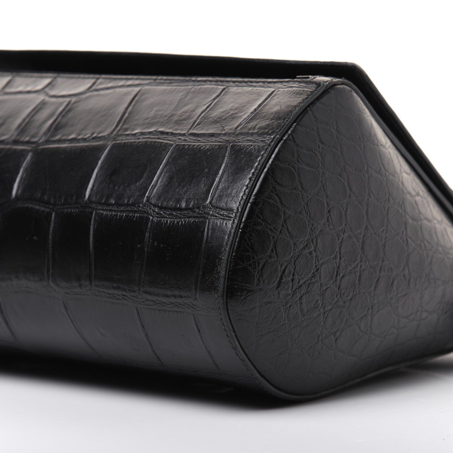 Givenchy Calfskin Crocodile Embossed Medium Pandora Box Crossbody Bag Black 7 of 28