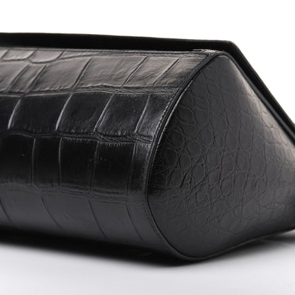 Givenchy Calfskin Crocodile Embossed Medium Pandora Box Crossbody Bag Black 7 of 28