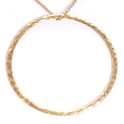 Tiffany 18k Yellow Gold Paloma Picasso Hammered Circles Pendant Necklace 4 of 8