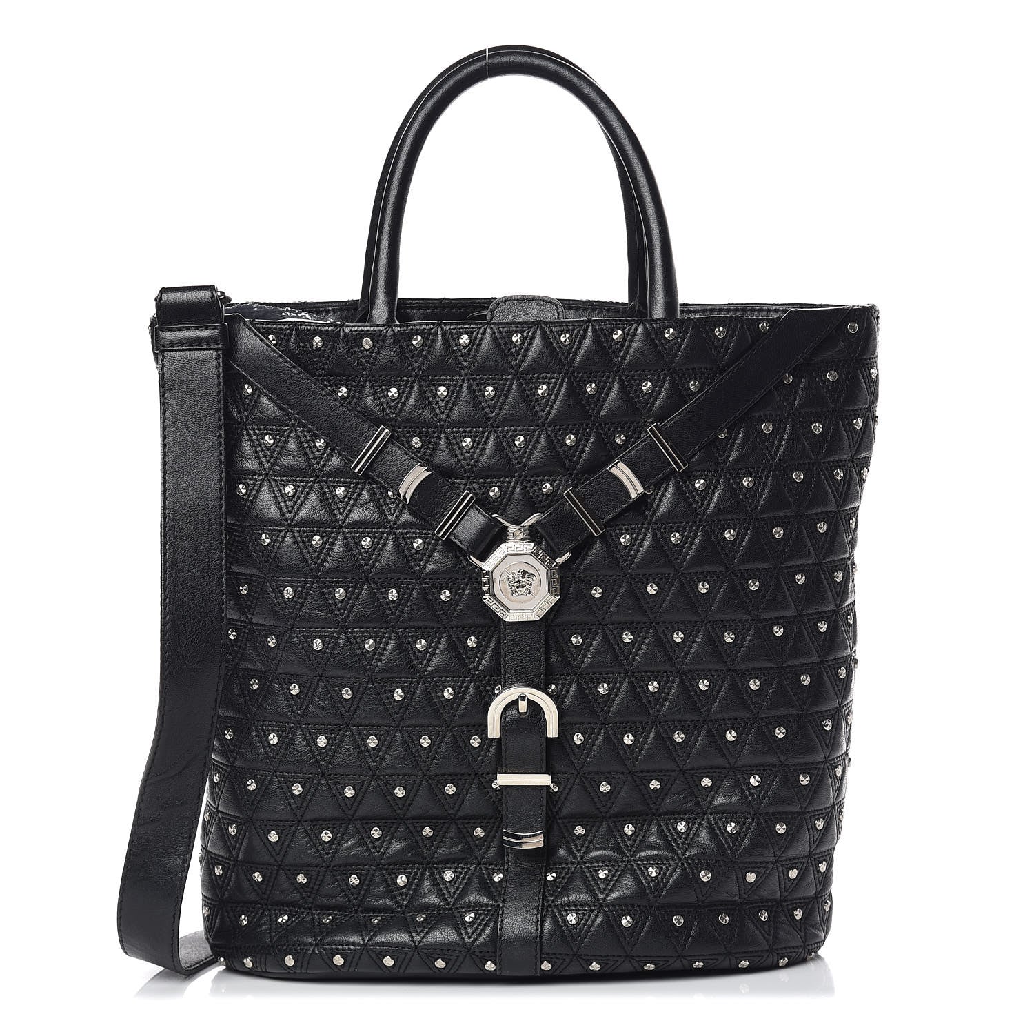Versace Nappa Studded Vanitas Tote 1 of 10
