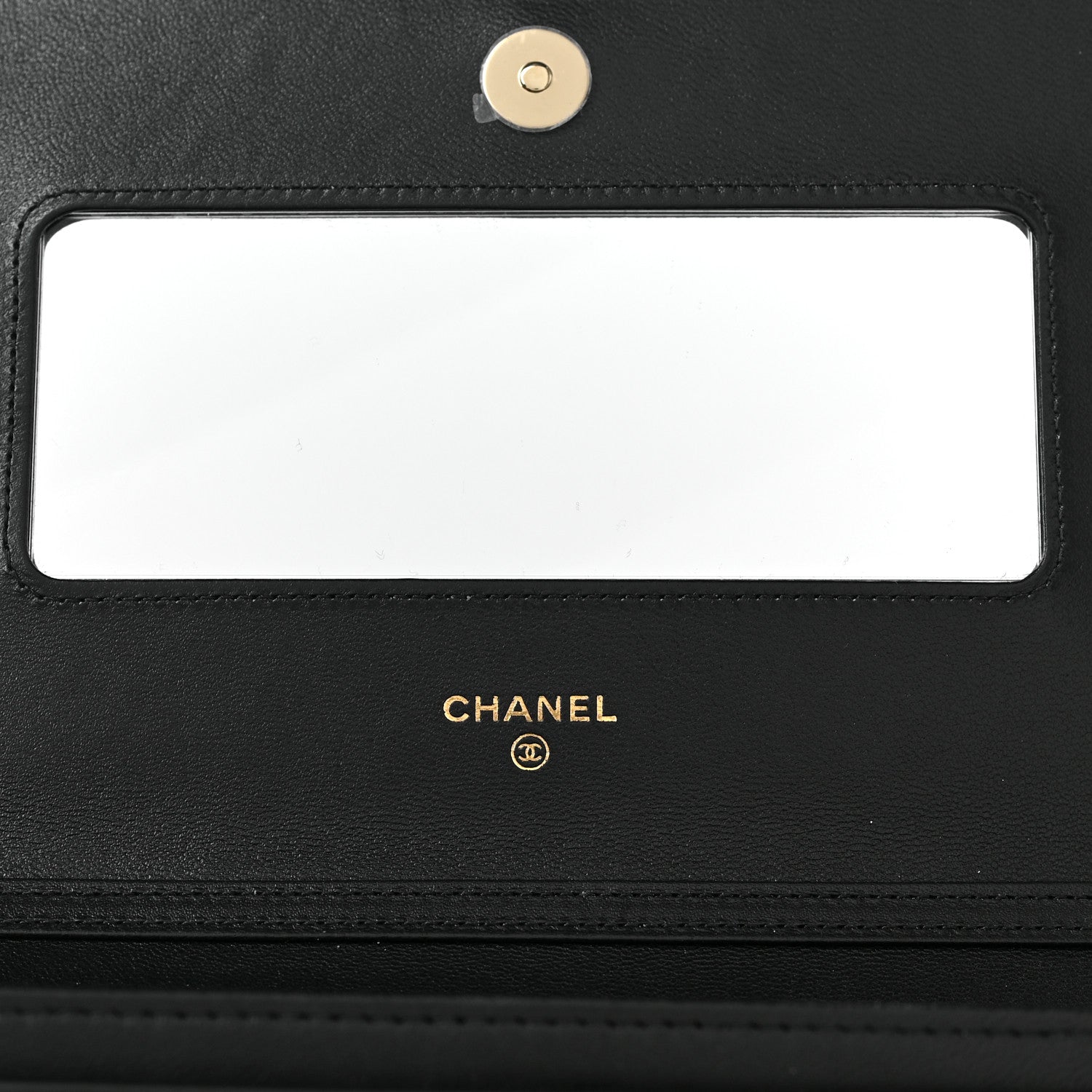 Chanel Lambskin Quilted Timeless CC Wallet On Chain WOC Black 8 of 10